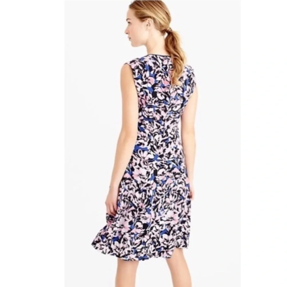 J. Crew Silk Hibiscus Print Dress NWT